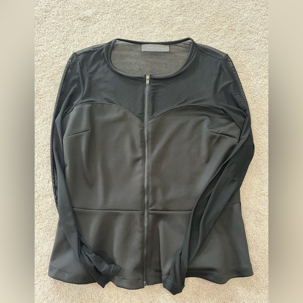 Women Front Zip Blouse